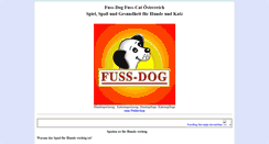 Desktop Screenshot of fuss-dog.onlinezoo.at