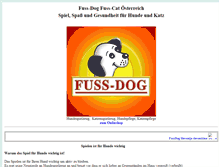 Tablet Screenshot of fuss-dog.onlinezoo.at